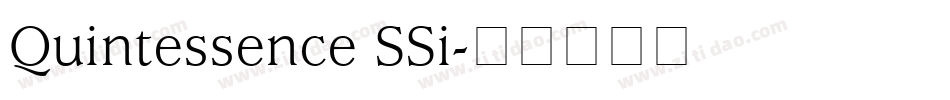 Quintessence SSi字体转换